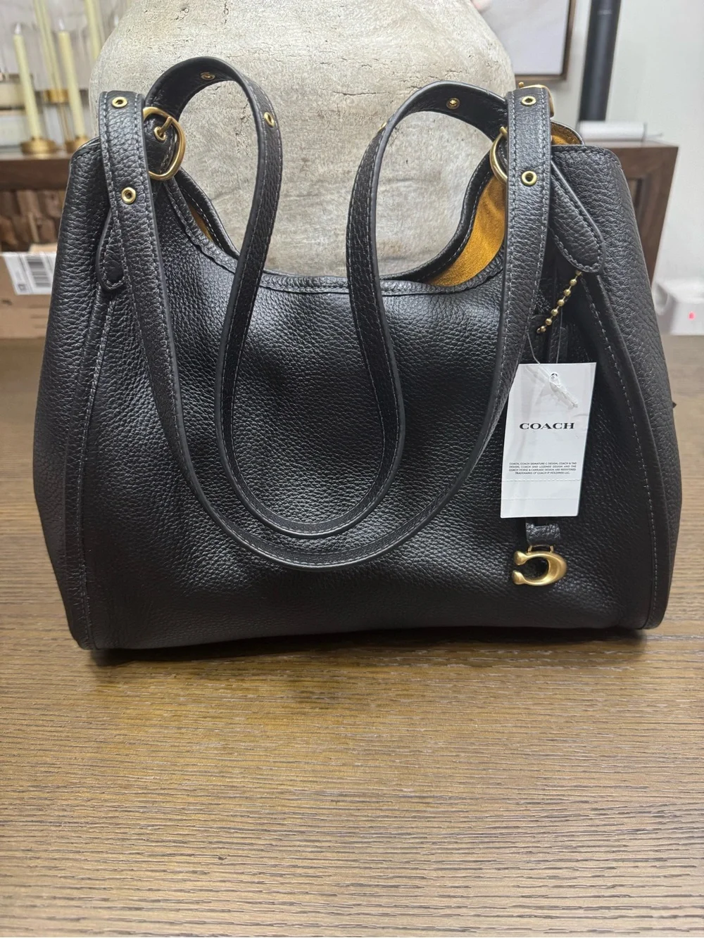 Coach Bella Medium Leather Shoulder Bag